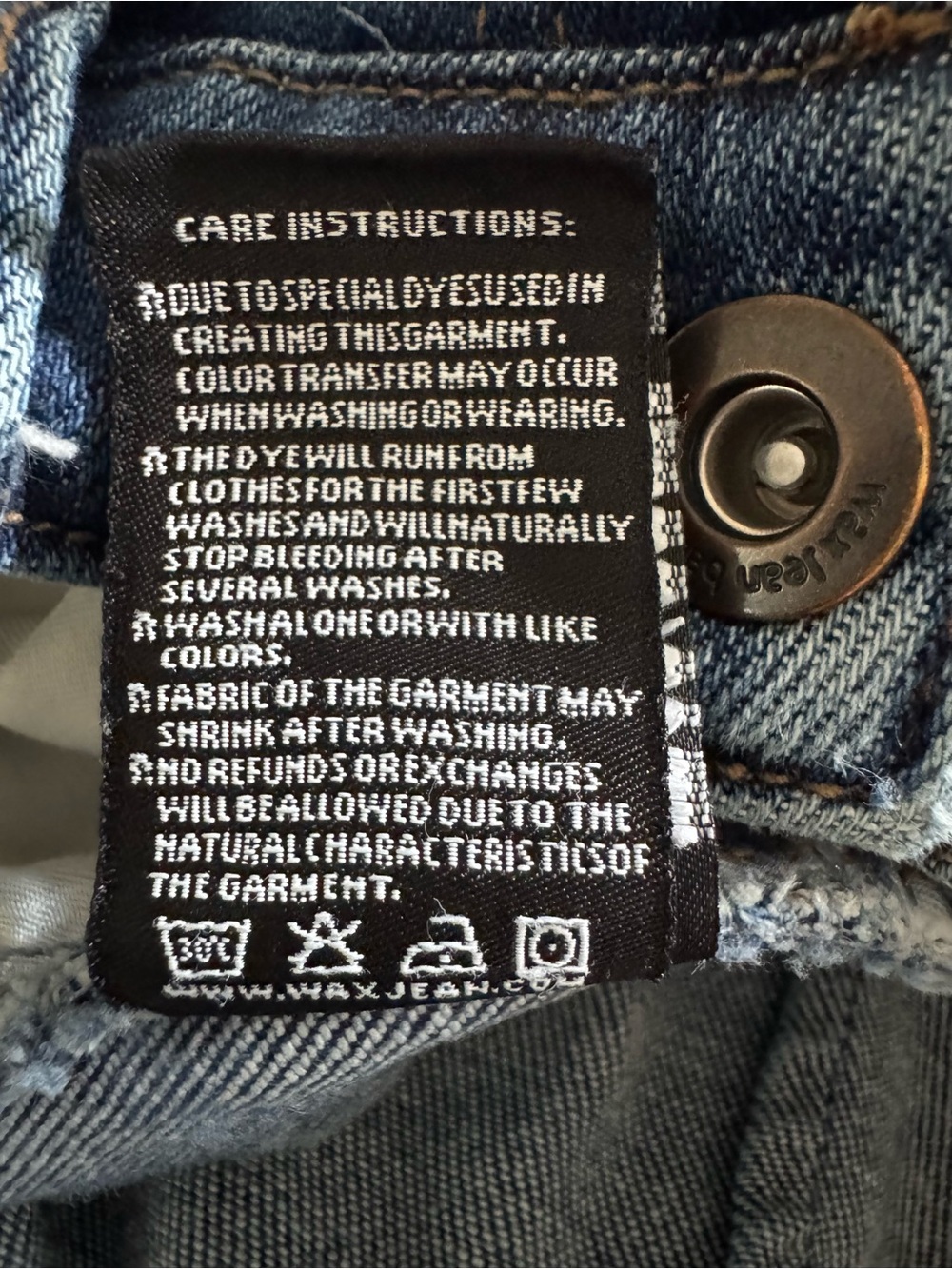 Distressed Dark Blue Women's Jeans — Casual Relaxed Fit - Picture 7 of 7